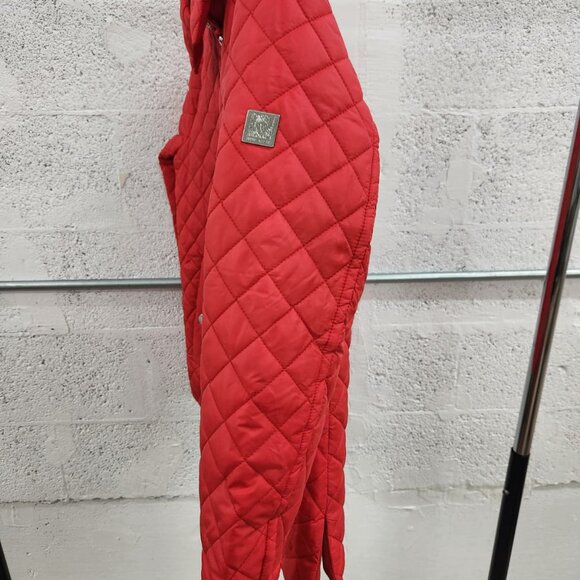 NWT Anne Klein Women’s Red Quilted Snap-Front Jacket – Size S - Picture 9 of 16